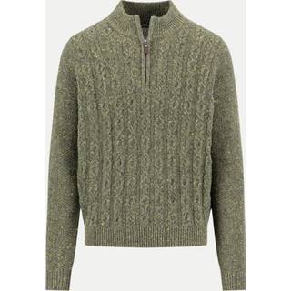 Fynch-Hatton Herren Troyer grün unifarben - grün