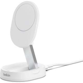 Belkin BoostCharge Pro Opladningsstation med Qi2 15 W - Hvid