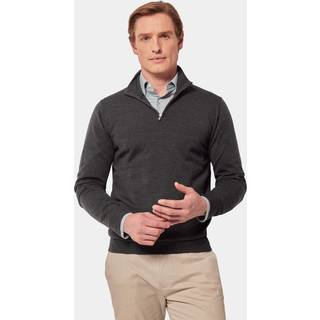Hawes & Curtis Hawes & Curtis Green Merino 1/2 Zip Jumper