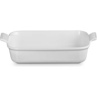 Le Creuset Signature stentøj Heritage rektangulært fad 32cm White