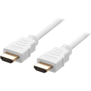 Deltaco Ultra High Speed HDMI til HDMI kabel, 2m - Hvidt