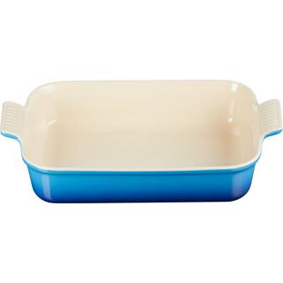 Le Creuset Signature stentøj Heritage rektangulært fad 32cm Azure