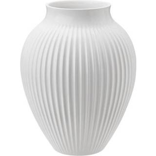 Knabstrup Keramik Ripple vase hvid H20 cm