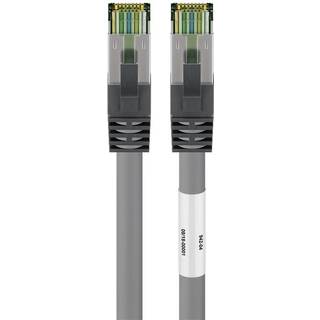 GOOBAY CAT 8.1 patch cable, S/FTP (PiMF), grey, 5 m - LSZH halogen-free, CU material