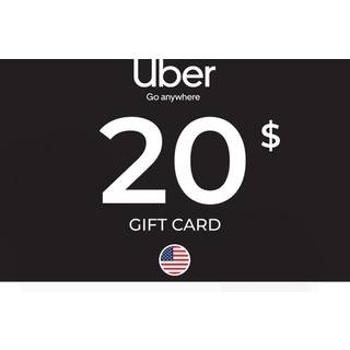 Uber Rides Gift Card 20 USD Key - UNITED STATES
