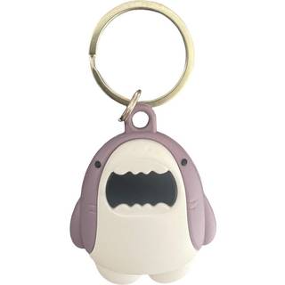 Apple AirTag Silikone Cover m. Nøglering & Unikt Design - Haj