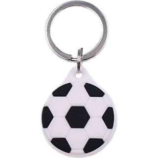 Apple AirTag Silikone Cover m. Nøglering & Unikt Design - Fodbold