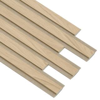 I-Wood Pro+ I-Lock Original akustikpanel, ubehandlet natur, beige filt og lys kerne, egefiner, 16 x 300 x 2400 mm