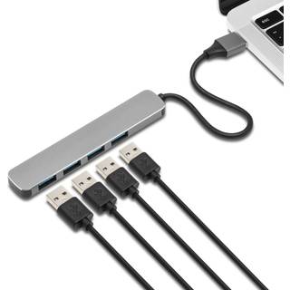 Plexgear USB-A-hub med 4-vejs USB-A-forbindelse