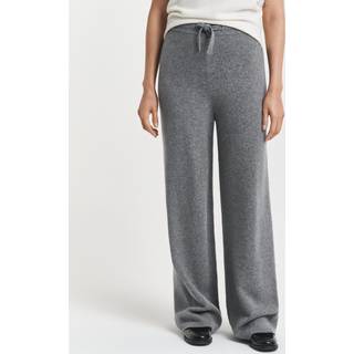 GANT Dame Strikkede uldbukser (XL) CHARCOAL MELANGE