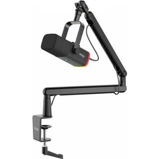 Fifine TAM8 Dynamisk Mikrofon med Mikrofonstativ - Sort