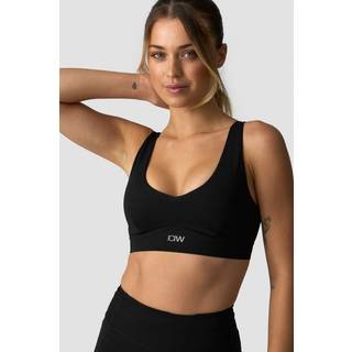 Essential Mid Support Sports Bra Black