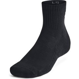 Strømper Under Armour Unisex UA TC 3pk Qtr Socks 1386372-001 Størrelse M
