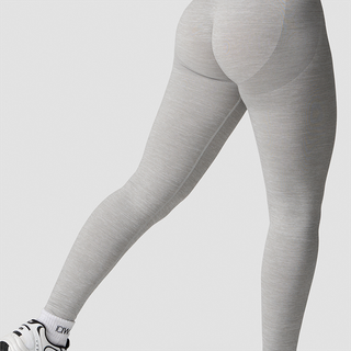 Smooth Seamless Tights Light Grey Melange