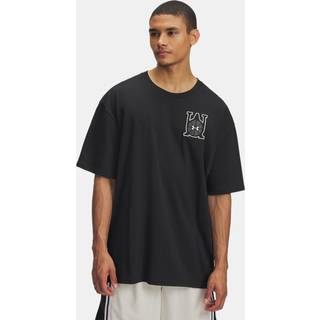 Under Armour Hoops Courtside Heavyweight Men's Oversized Short Sleeve Black / Summit White XL