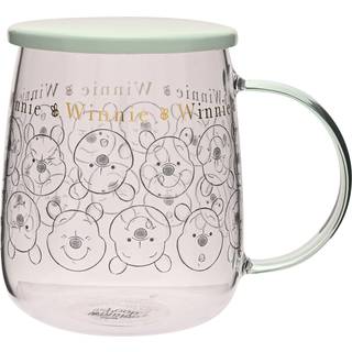 DISNEY - Winnie - Glass Mug with Lid 18oz