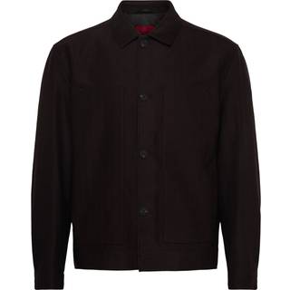 Sildebensmønstret slim fit jakke i stof med performance-stræk