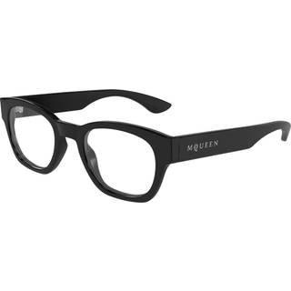 Alexander McQueen Mand Alexander McQueen AM0530O 005 Optiske stel Acetat Sort Transparent Rund
