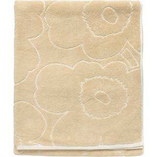 Marimekko Piirto Unikko Badehåndklæde Straw / 100x160 Cm - Håndklæder & Badelagner Bomuld Off-White - 074646-210