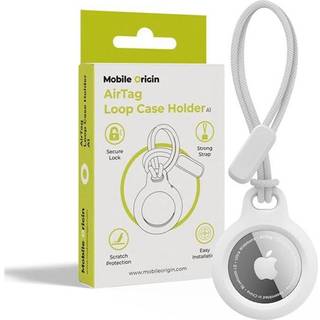 Mobile Origin Airtag Loop Case Holder A1 white