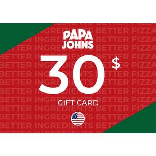 Papa Johns Gift Card 30 USD Key - UNITED STATES