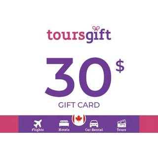 ToursGift Gift Card 30 CAD Key - CANADA