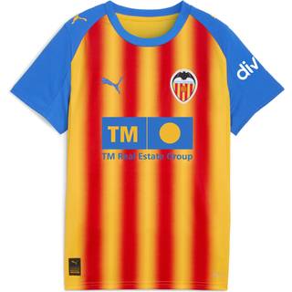 PUMA Valencia CF 25/26 Third Jersey Youth, Clothing, Sport Yellow/Red, 11-12Y