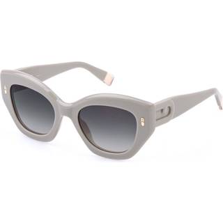Furla SFU985 0AEC 52 Solbriller Kvinder Grå - Shiny Full Beige Brown Grey - 52mm