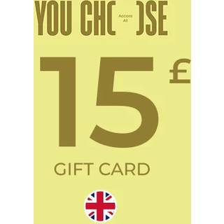 YouChoose All Access Digital Gift Card 15 GBP Key - UNITED KINGDOM