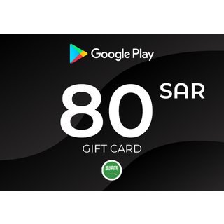 Google Play Gift Card 80 SAR Key - SAUDI ARABIA