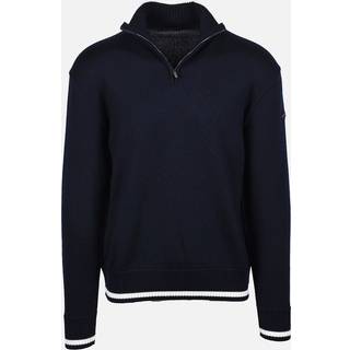 Paul And Shark Moon Badge Knit Jumper Navy
