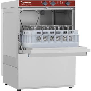 Glasvaskemaskine, firkantet kurv 350x350 mm