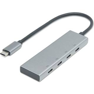 Plexgear USB-C-hub med 4 porte