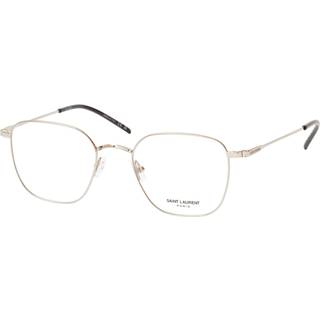 SAINT LAURENT Unisex SAINT LAURENT SL 852 005 Optiske stel Metal Sølv Transparent Rund
