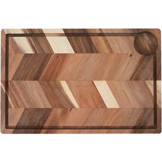 Aida Akacie skærebræt med saftrille