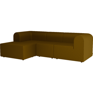 Montana Paradigm Modulsofa Tre-personers Sofa Med Puf Venstre - S985-Steelcut985