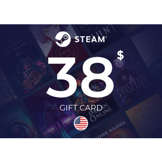 Steam Wallet Gift Card 38 USD Key - UNITED STATES