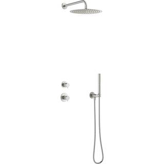 Damixa Iris DS1 brusesæt, til indbygning, rustfrit stål