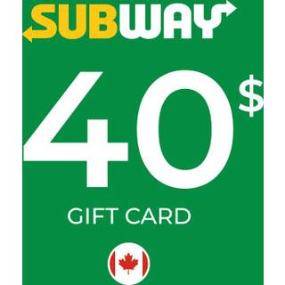 Subway Gift Card 40 CAD Key - CANADA