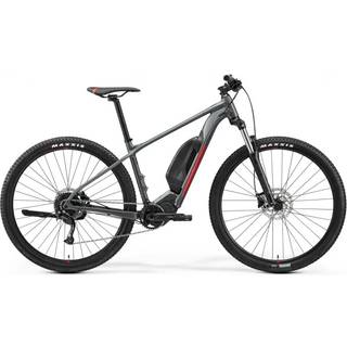 Merida eBig Nine LTD E-Mountainbike grå/rød/sort - Cykelstørrelse Medium