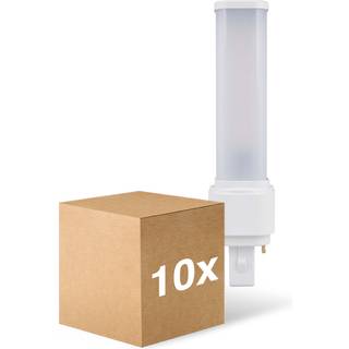 Fordelspakke 10x Ledvance Dulux-D LED 6W - 840 Kold Hvid | Erstatter 13W