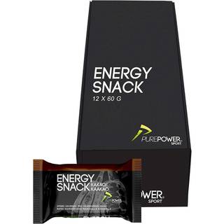 PurePower Energy Snack energibar kakao 60 g. - 12 stk