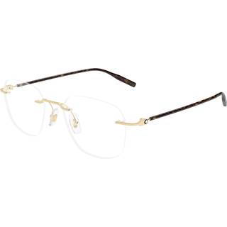Montblanc Mand MB0430O 003 Optiske stel Metal Guld Transparent Rund