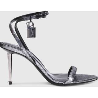Tom Ford Padlock 85 metallic sandals - silver - EU 41
