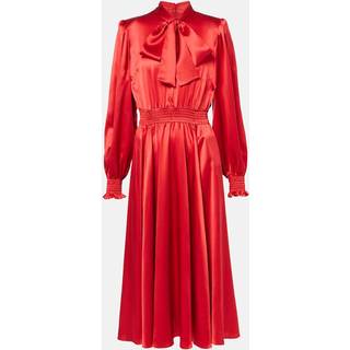 Dolce&Gabbana Silk satin shirt dress - red - XL