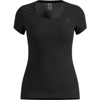 Odlo T-shirt Dame M, Crew Neck, Sort - Aktiv træning, Åndbar og komfortabel