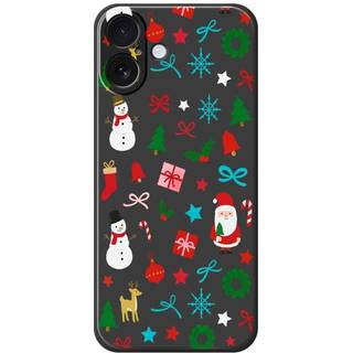 EIDERWOOD iPhone 17 Jule Mobilcover - Fleksibelt Plastik - Juledekorationer / Sort