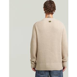 Essential Ribbed Knit - Beige - Men