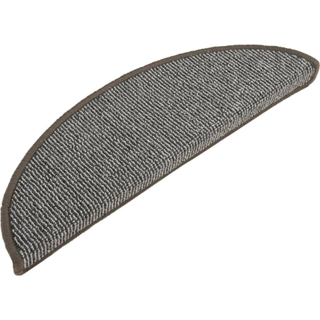 trappemåtter 15 stk. 56x17x3 cm grå halvrunde