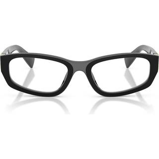 Miu Miu Kvinde Miu Miu MU 04YV 16K1O1 Optiske stel Acetat Sort Transparent Geometrisk Normal